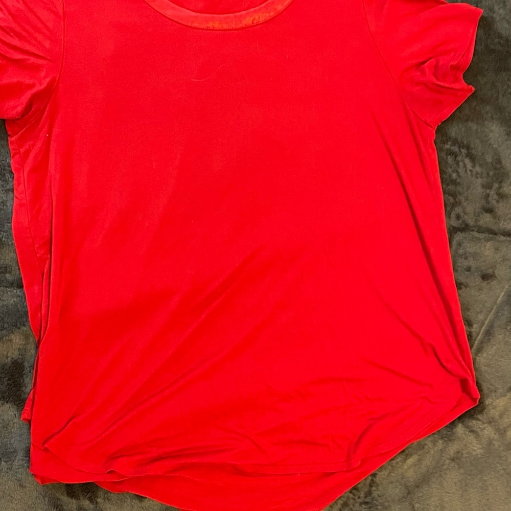 Alfani Vivid Red Short Sleeve Tee